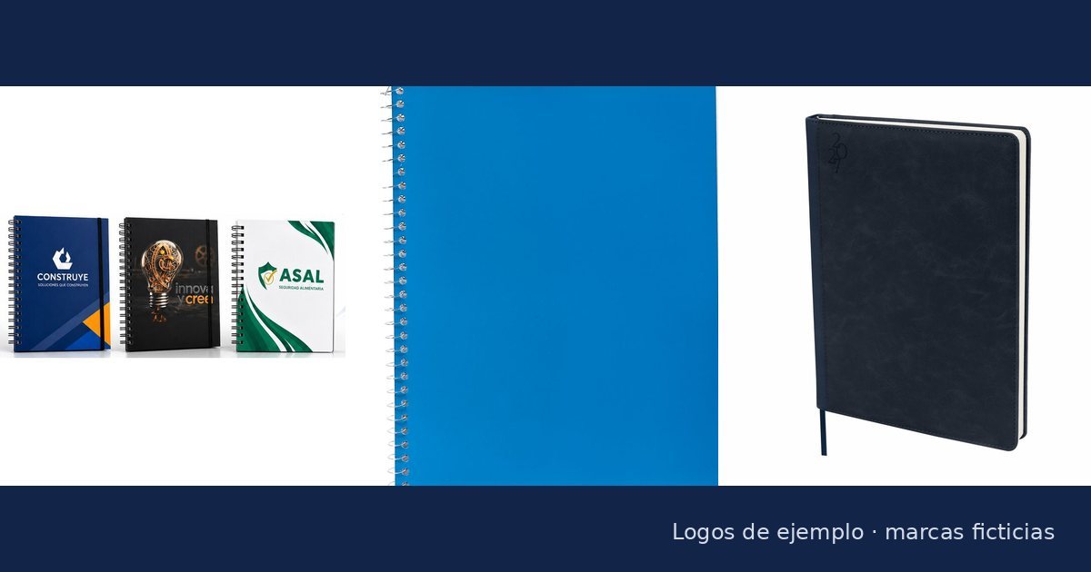 Libretas, agendas y cuadernos a la medida sin mínimo de piezas: cómo se piden
