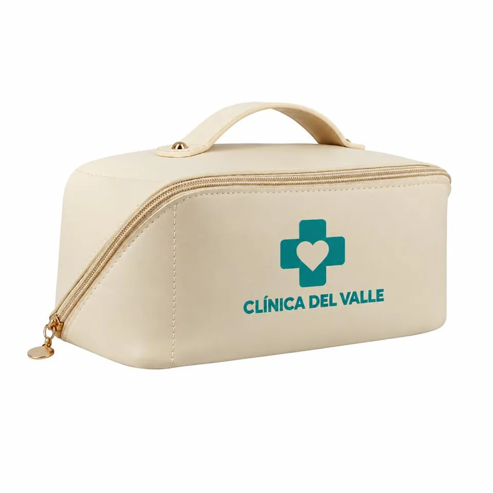 Cosmetiquera Angostura con logo de ejemplo