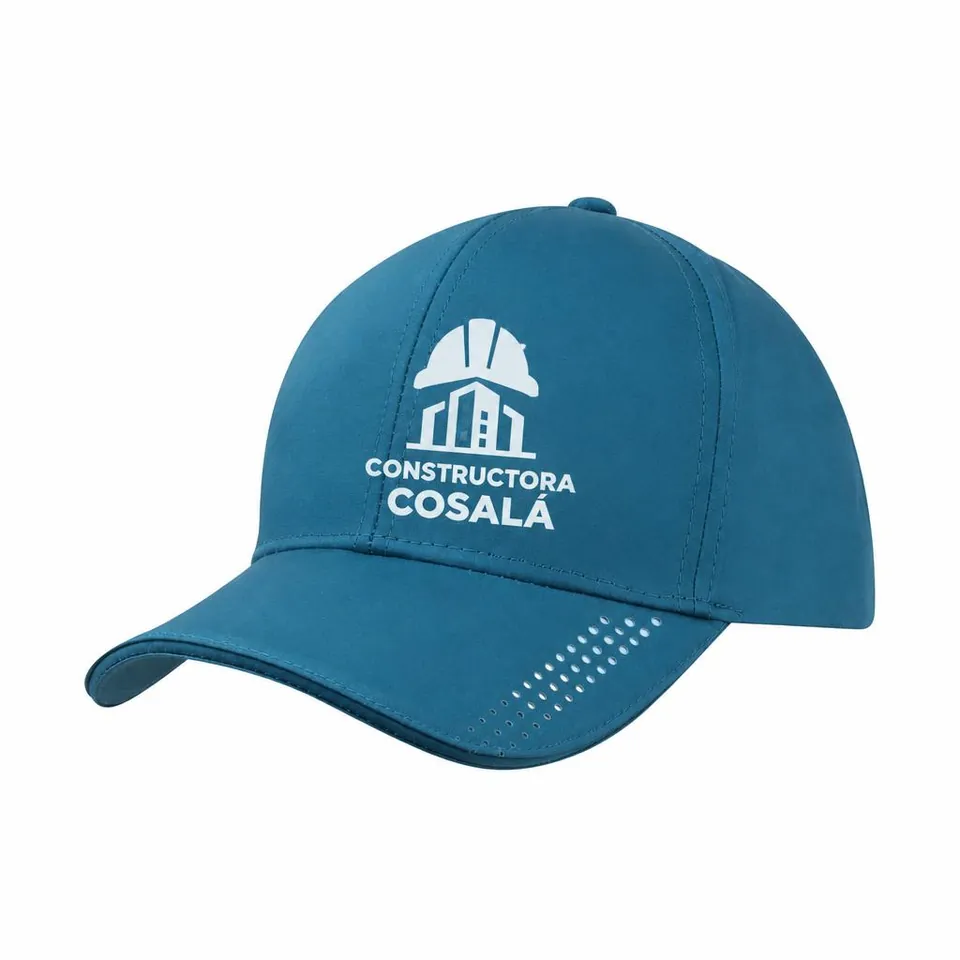 Gorra Sport Azul Petróleo con logo de ejemplo