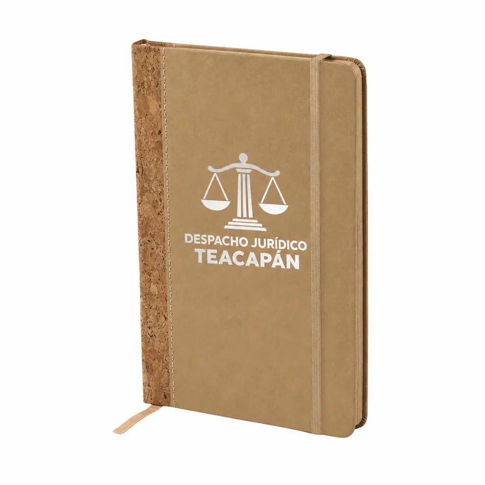 Libreta Eco Altata con logo de ejemplo