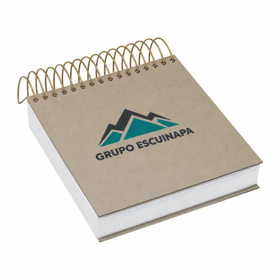Libreta Imala con logo de ejemplo