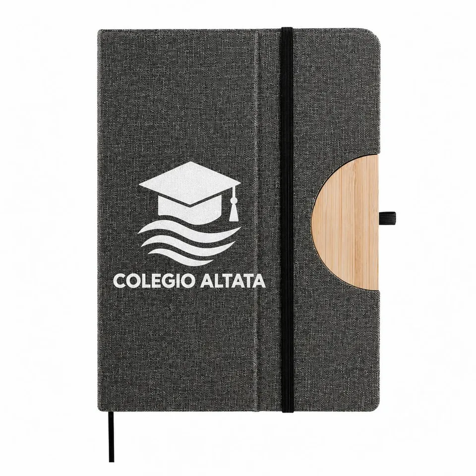 Libreta Malpica con logo de ejemplo