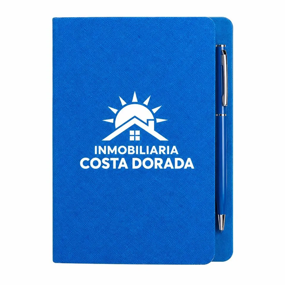 Libreta Recodo con logo de ejemplo