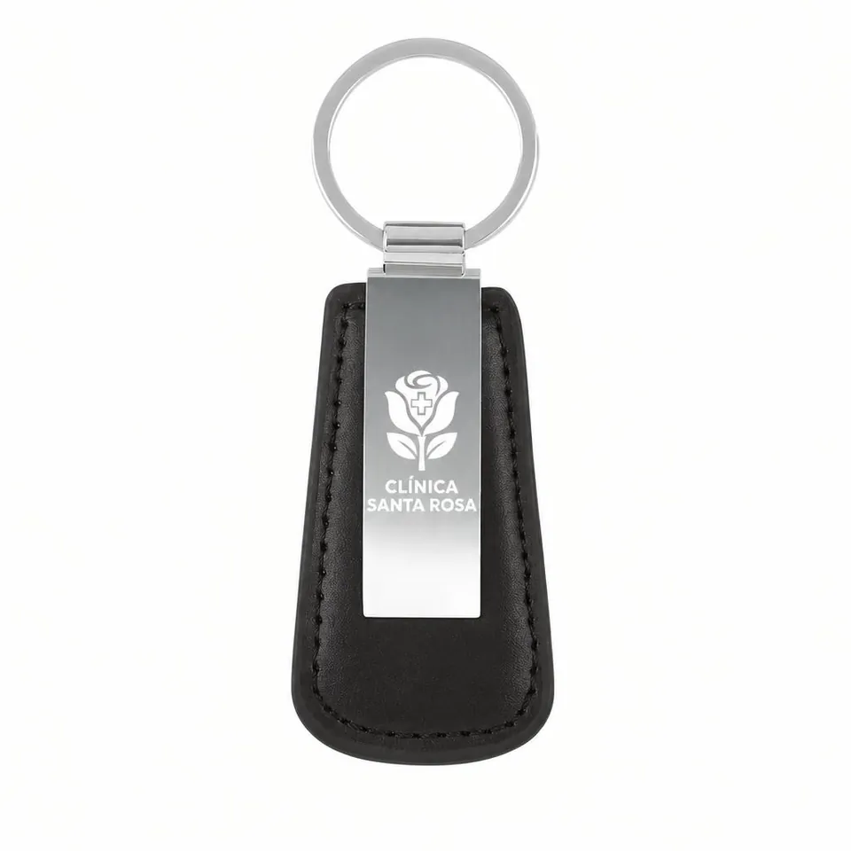 Llavero Quelite con logo de ejemplo