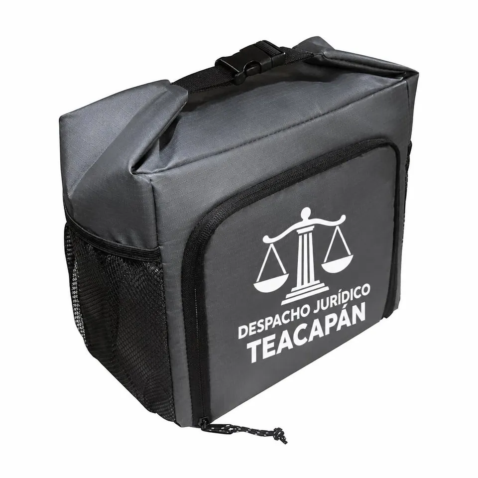 Lonchera Aguaruto con logo de ejemplo