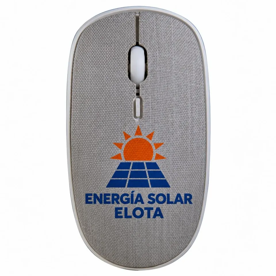 Mouse Inalámbrico Superficie Tela con logo de ejemplo