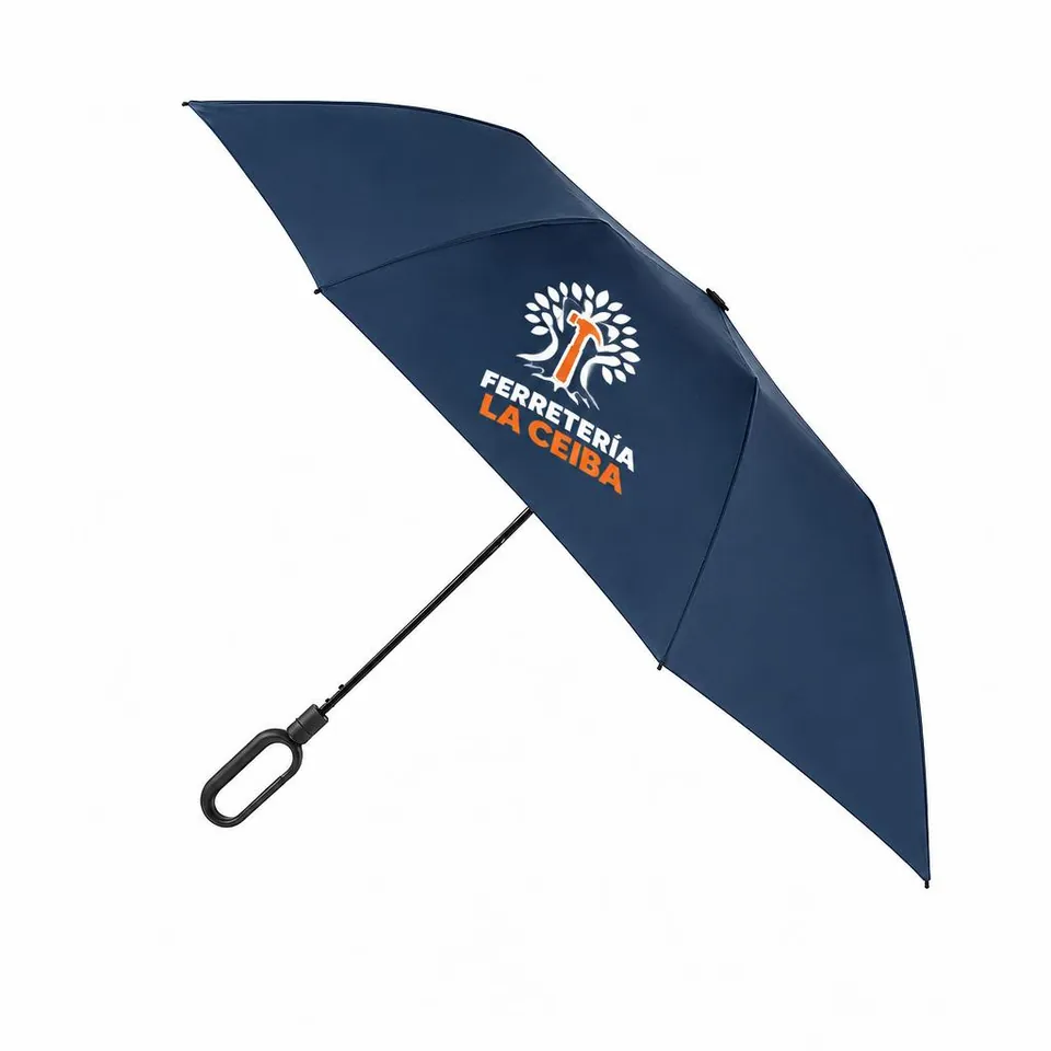Paraguas Navolato con logo de ejemplo