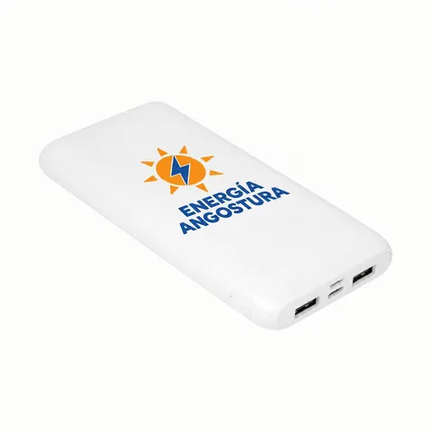 Power Bank Guamúchil con logo de ejemplo