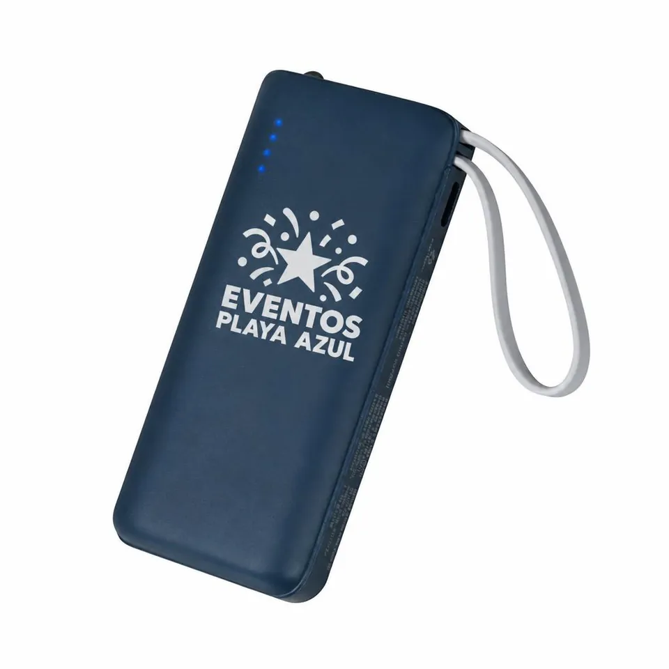 Power Bank Slim 20,000mAh con logo de ejemplo