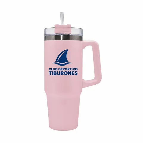 Quart Tumbler 40 oz con asa con logo de ejemplo