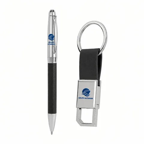 Escritura con logo de ejemplo
