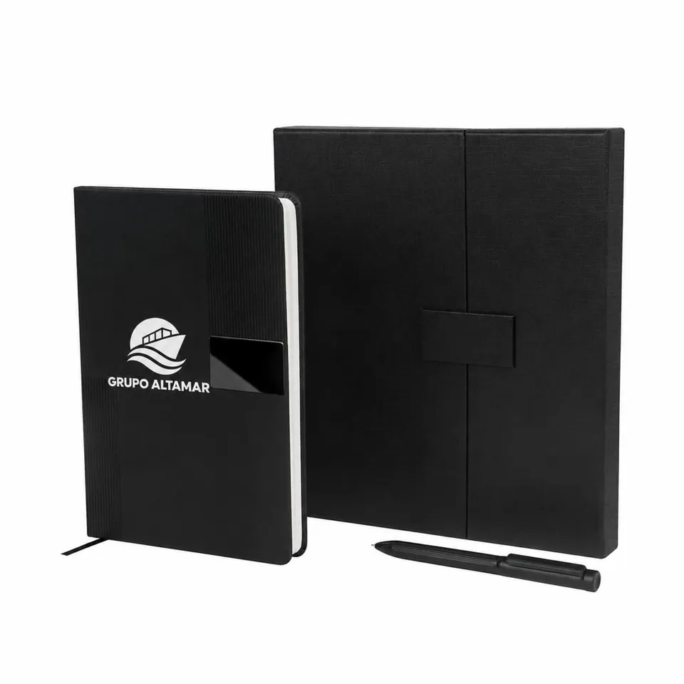 Set de Libreta Concordia con logo de ejemplo