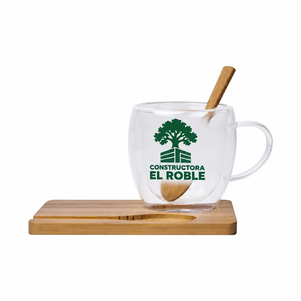 Set de Taza Altata con logo de ejemplo