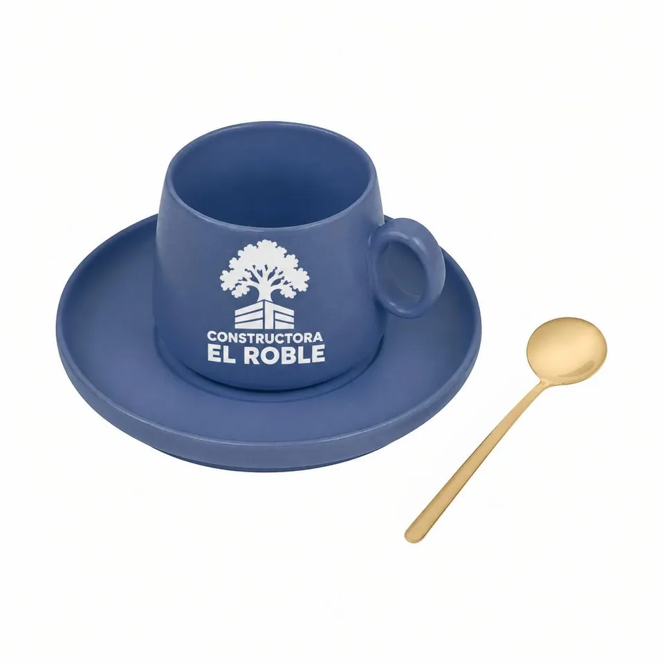Set de Taza Teacapán con logo de ejemplo