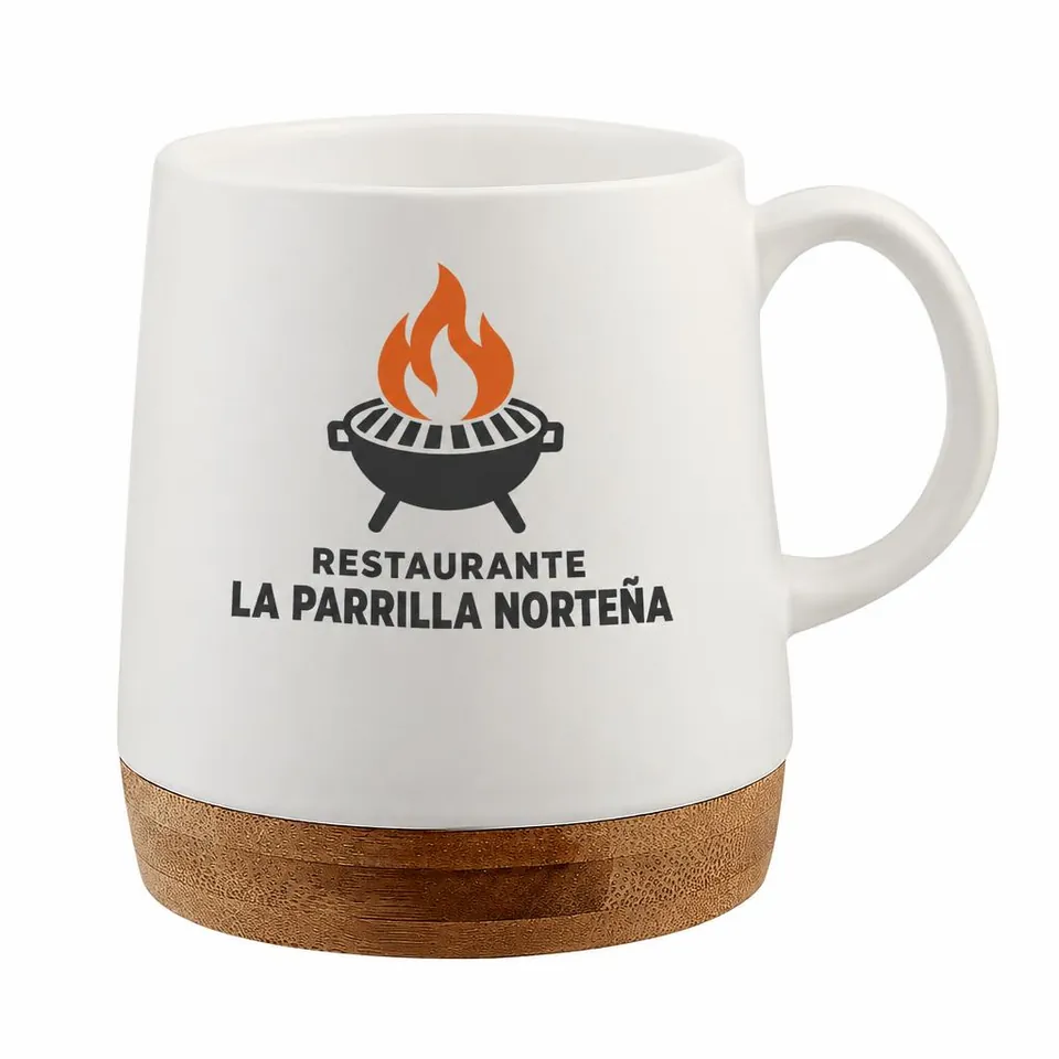 Taza Badiraguato con logo de ejemplo