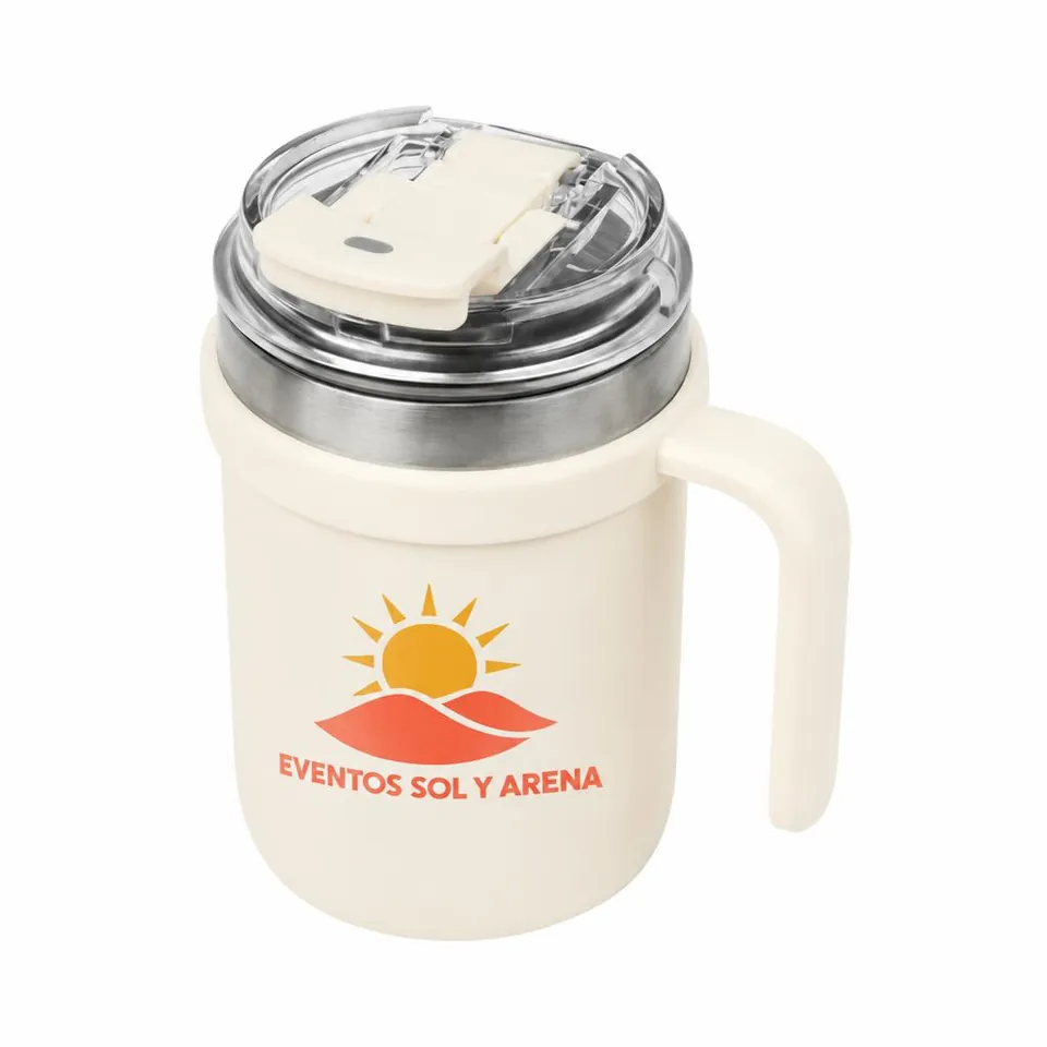 Taza Tabalá con logo de ejemplo