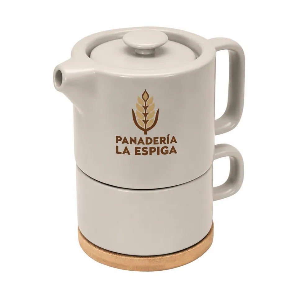 Taza Tetera Altata con logo de ejemplo
