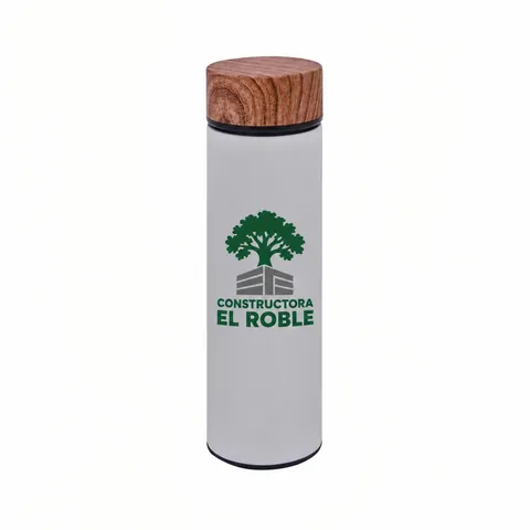Termo Sanalona con logo de ejemplo
