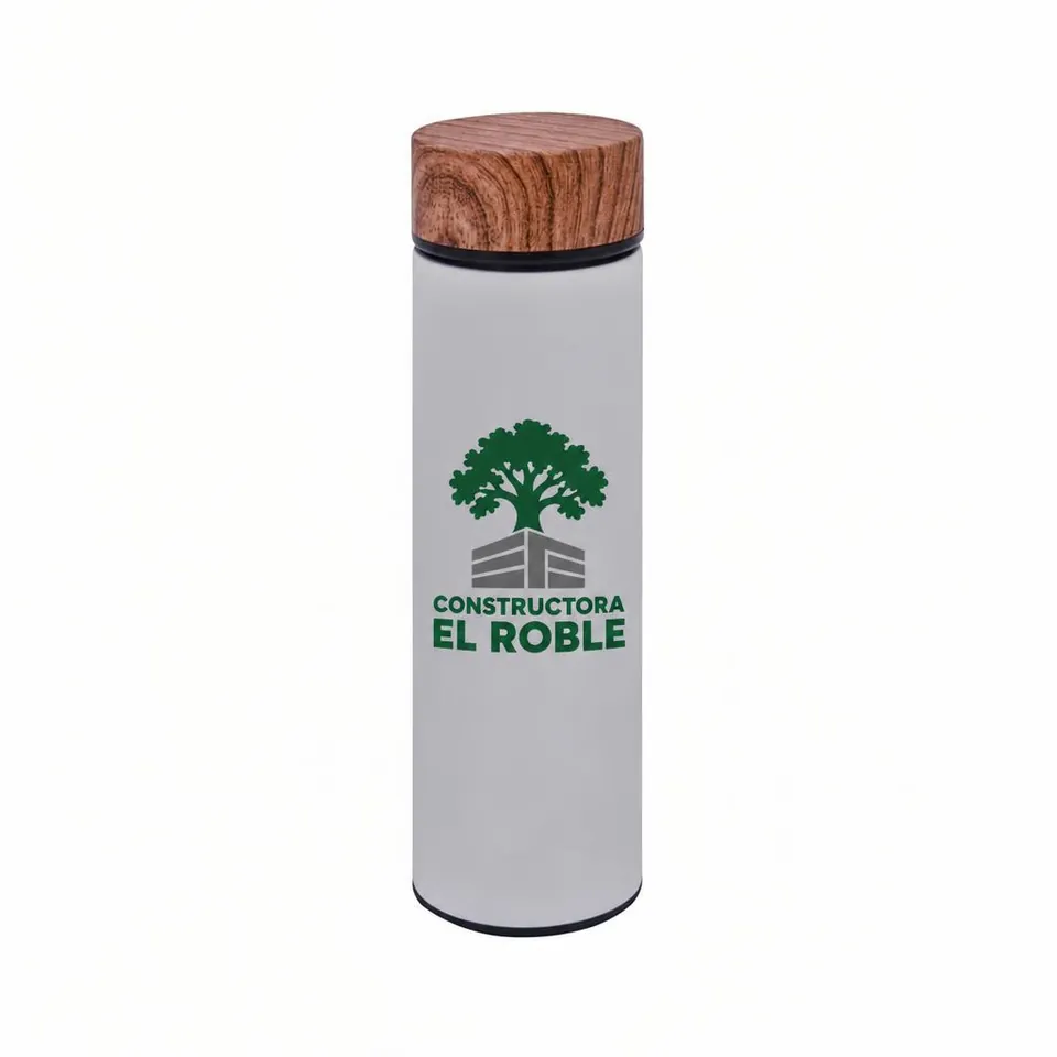 Termo Sanalona con logo de ejemplo