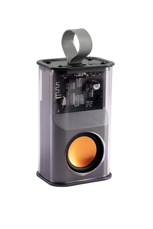 Bocina Bluetooth Transparente LED