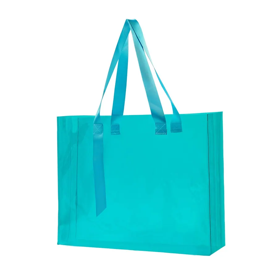 Bolsa Tote Turquesa Laminada