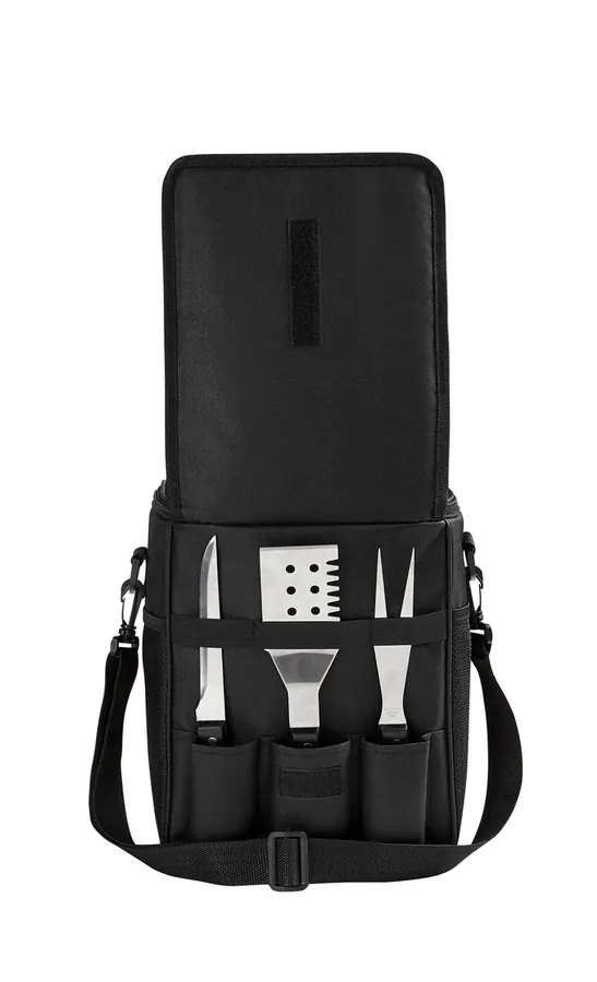 Kit Parrilla 4 Piezas Bolsa Organizadora