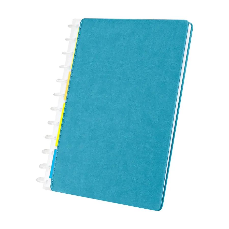 Libreta Discos Cuero con Divisores