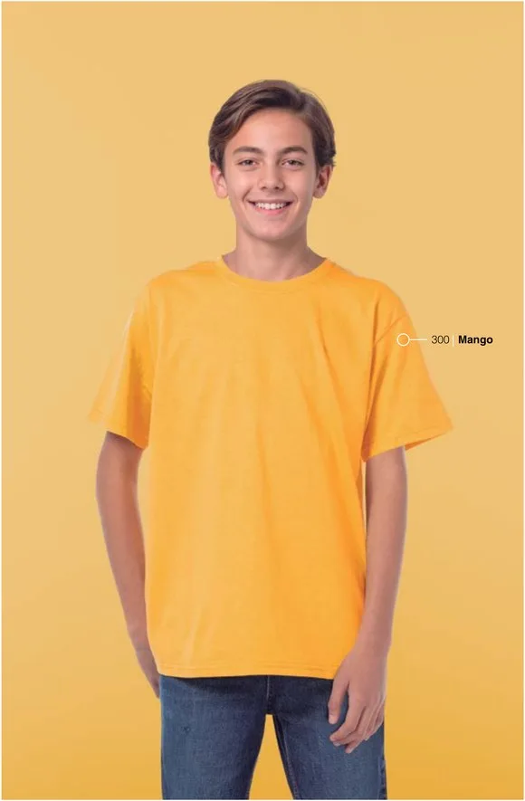 Playera Cuello Redondo Peso Completo Jóvenes