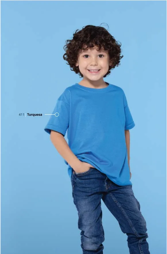 Playera Cuello Redondo Peso Completo Niños