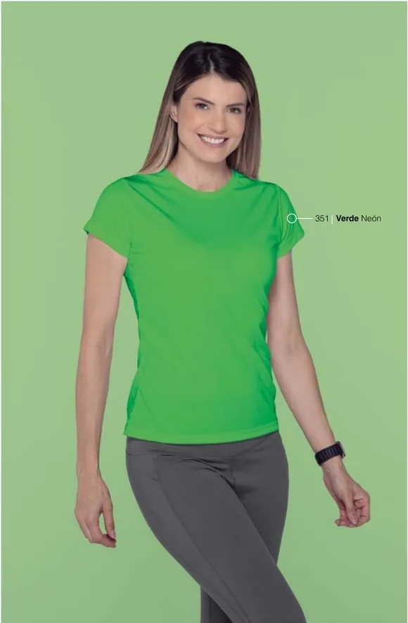 Playera Deportiva Cuello Redondo Dama
