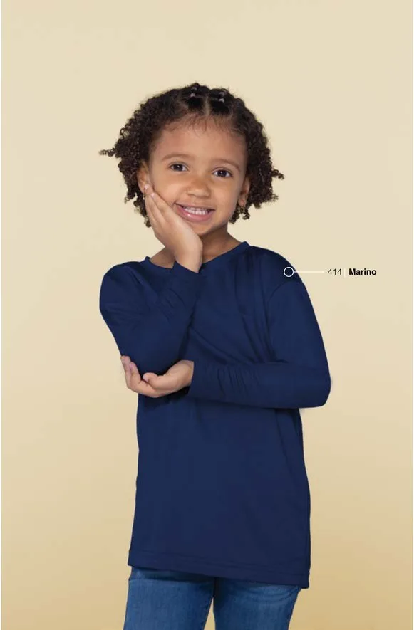 Playera Deportiva Manga Larga Niños