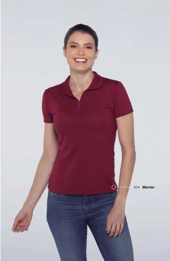 Playera Polo Piqué Dama