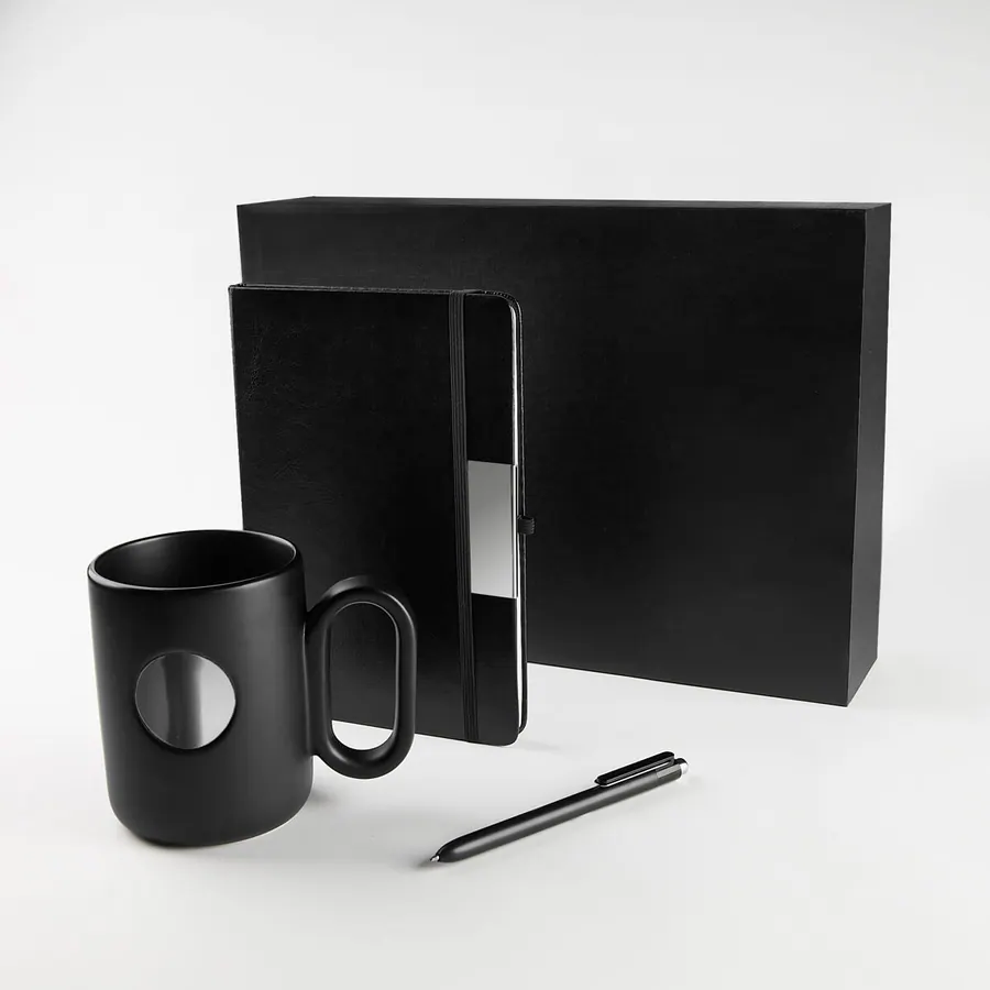 Set ejecutivo taza, libreta y bolígrafo personalizados