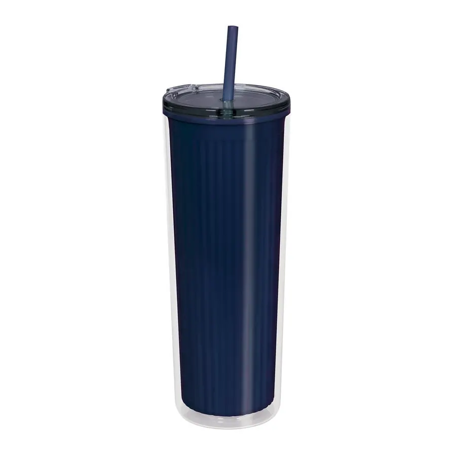 Tumbler Acrílico Doble Pared Rayas