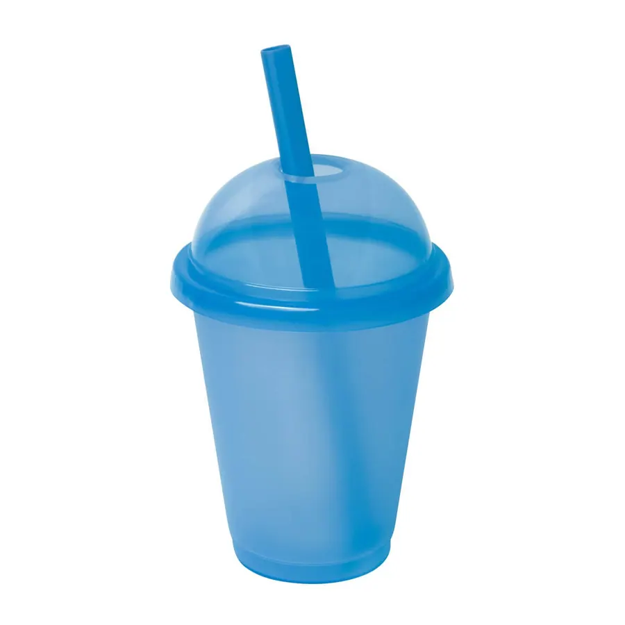 Vaso Smoothie Tapa Domo con Popote